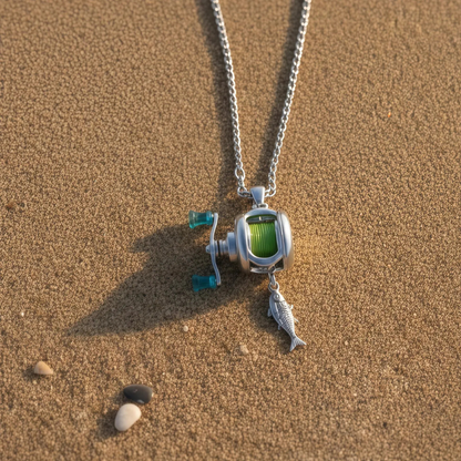 CatchCharm™ | Fishing Reel Necklace