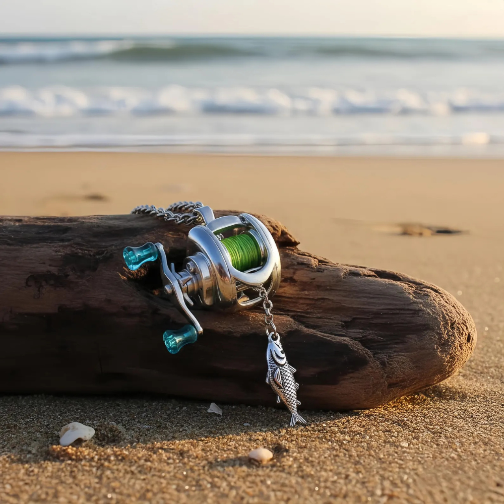 CatchCharm™ | Fishing Reel Necklace