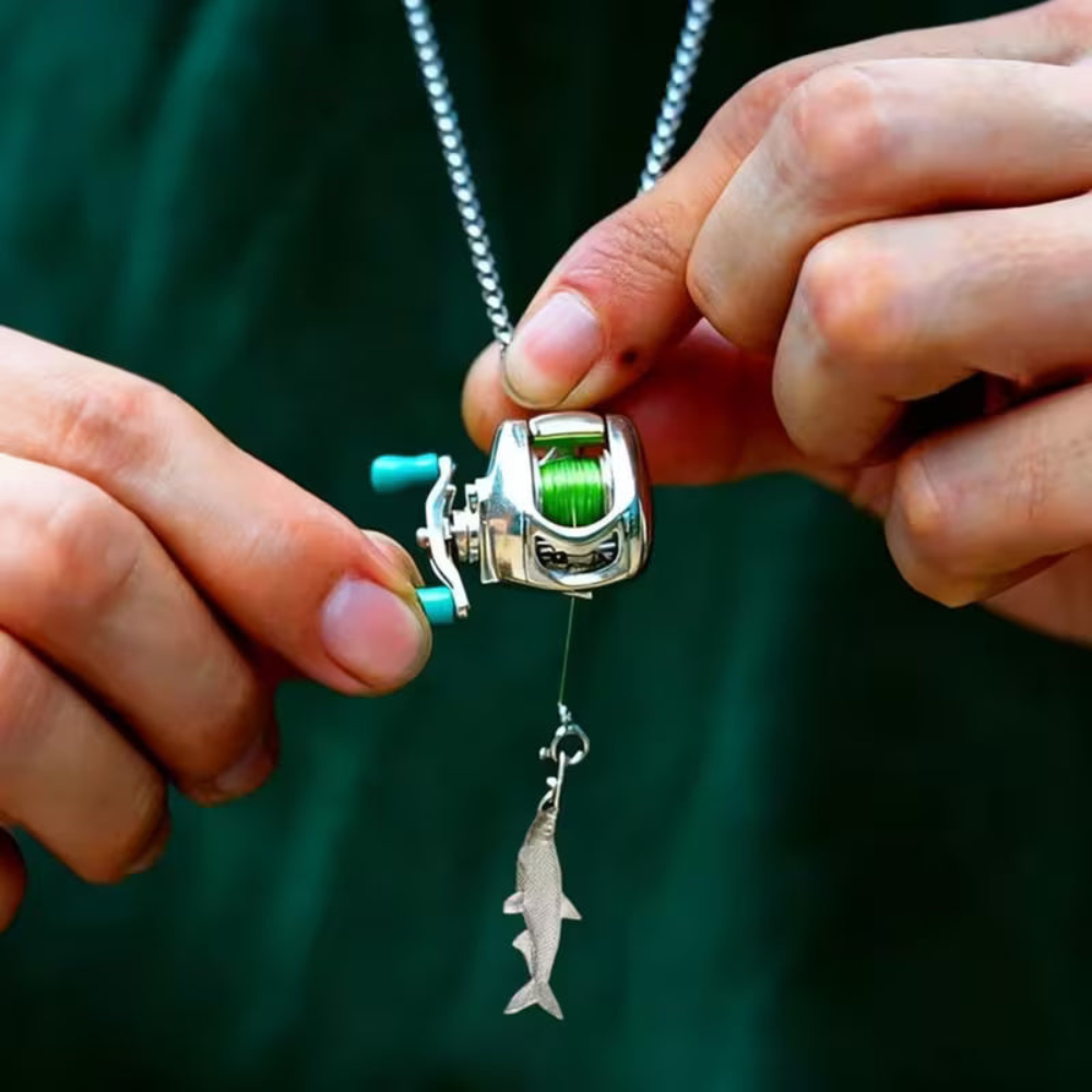 CatchCharm™ | Fishing Reel Necklace